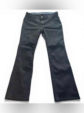 Wrangler Willow Ultimate Riding Jeans Black Flare Bootcut 33x34 Womens